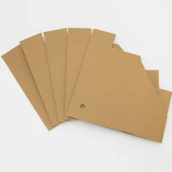 Muji Boîtes archives biais A4 en kraft (Lot de 5)
