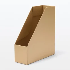 Muji Boîtes archives biais A4 en kraft (Lot de 5)