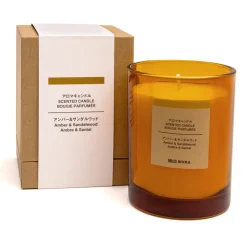 Online Muji Bougie 1 mèche ambre et bois de santal