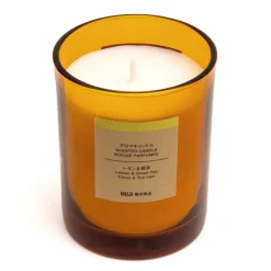 Clearance Muji Bougie 1 mèche citron et thé vert