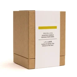 Clearance Muji Bougie 1 mèche citron et thé vert