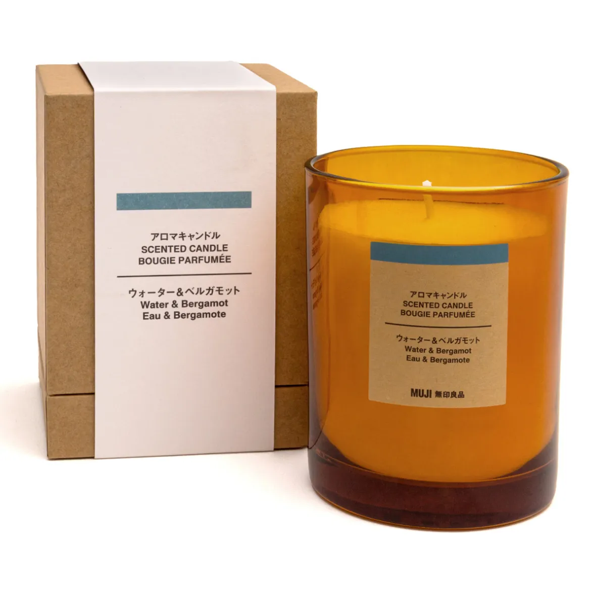 Muji Bougie 1 mèche eau et bergamote