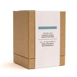 Muji Bougie 1 mèche eau et bergamote