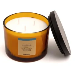 Sale Muji Bougie 3 mèche eau et bergamote