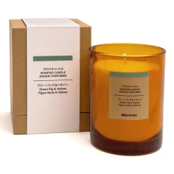 Sale Muji Bougie 1 mèche figue verte et vétiver