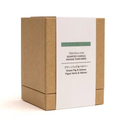 Sale Muji Bougie 1 mèche figue verte et vétiver
