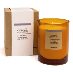 Online Muji Bougie 1 mèche sel de mer et sauge