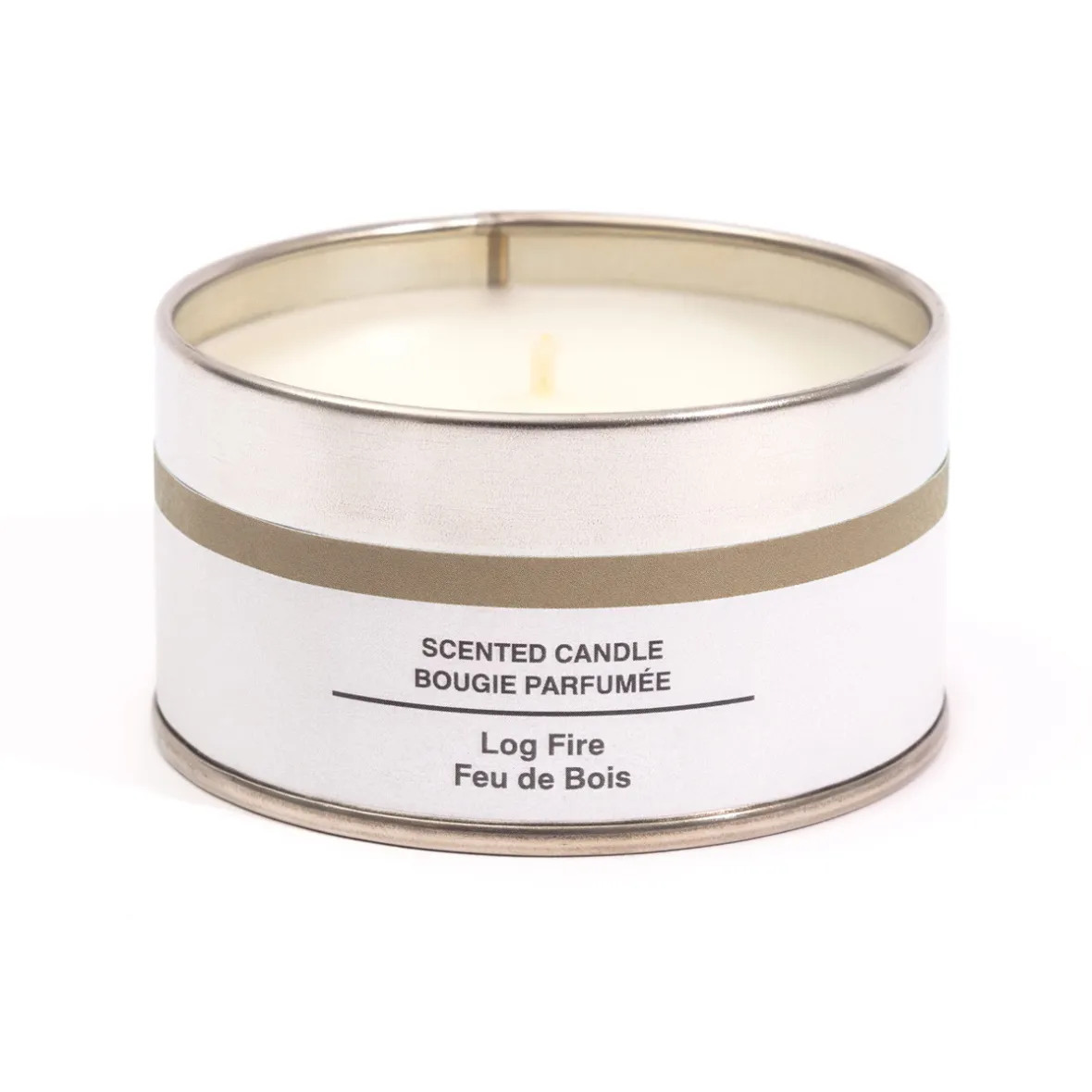 Muji Bougie Métal ‐ Feu de bois