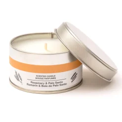 Muji Bougie Métal ‐ Romarin et palo santo