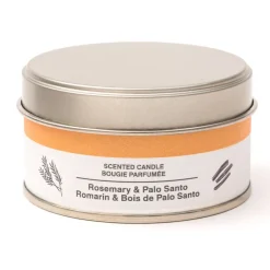 Muji Bougie Métal ‐ Romarin et palo santo