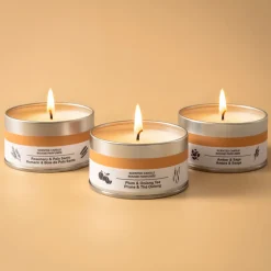 Muji Bougie Métal ‐ Romarin et palo santo