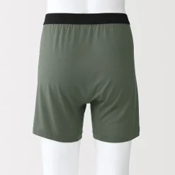 Muji Boxer tricoté lisse en lyocell pour homme