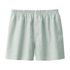 Muji Boxers à ouverture frontale en pur coton pour homme