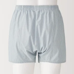Muji Boxers à ouverture frontale en pur coton pour homme