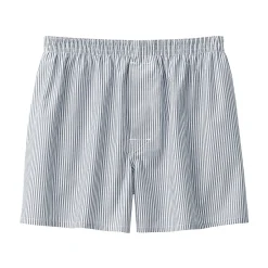 Muji Boxers à ouverture frontale en pur coton pour homme