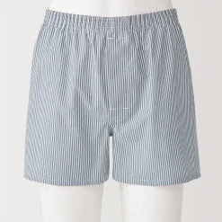 Muji Boxers à ouverture frontale en pur coton pour homme