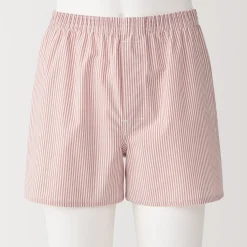 Muji Boxers à ouverture frontale en pur coton pour homme