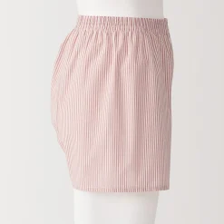 Muji Boxers à ouverture frontale en pur coton pour homme