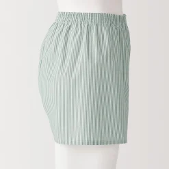 Muji Boxers à ouverture frontale en pur coton pour homme