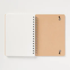 Hot Muji Cahier à double spirale en papier de haute qualité pointillé A6