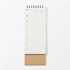 Discount Muji Calendrier de bureau hebdomadaire vertical 2026
