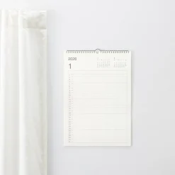 Outlet Muji Calendrier mural familial 2026 en papier bagasse - Format A3