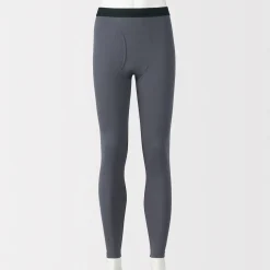 Sale Muji Caleçon long en coton épais et chaud pour homme