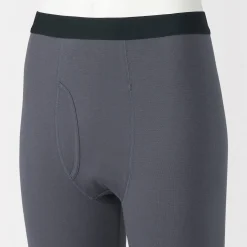 Sale Muji Caleçon long en coton épais et chaud pour homme