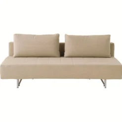 Outlet Muji Canapé convertible 2 places en lin naturel beige (Dont Eco‐part 8,50 €)