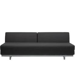 Outlet Muji Canapé convertible 2 places en feutrine anthracite