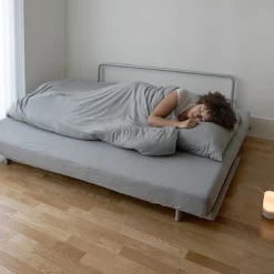 Outlet Muji Canapé convertible 2 places en coton beige