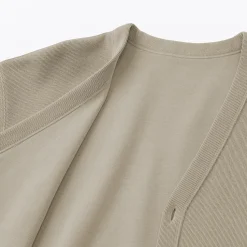 Hot Muji Cardigan à col en V à double tricot pour homme