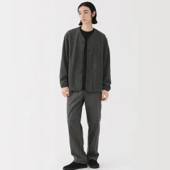 Sale Muji Cardigan en polaire de polyester recyclé pour homme