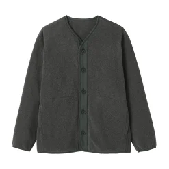 Sale Muji Cardigan en polaire de polyester recyclé pour homme
