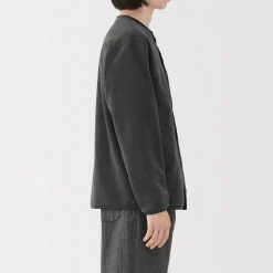 Sale Muji Cardigan en polaire de polyester recyclé pour homme