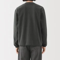 Sale Muji Cardigan en polaire de polyester recyclé pour homme