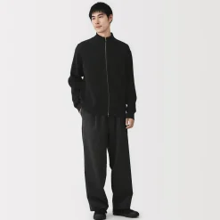 Online Muji Cardigan zippé et côtelé en mélange de coton pour homme