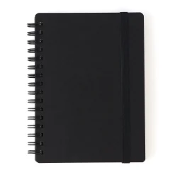 Online Muji Carnet double spirale A6 en papier de grande qualité avec attache élastique