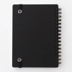 Online Muji Carnet double spirale A6 en papier de grande qualité avec attache élastique