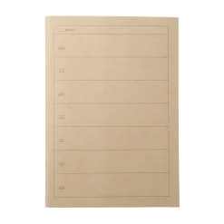 Muji Carnet hebdomadaire