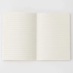 Discount Muji Carnet ouverture à plat en papier de haute qualité A6 ‐Gris