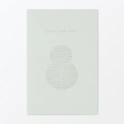 Sale Muji Carte de vœux - Bonhomme de neige