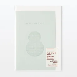 Sale Muji Carte de vœux - Bonhomme de neige