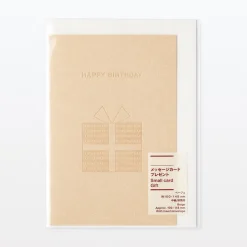 Outlet Muji Carte message ‐ Cadeau