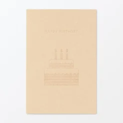 Hot Muji Carte message ‐ Gâteau