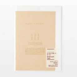 Hot Muji Carte message ‐ Gâteau