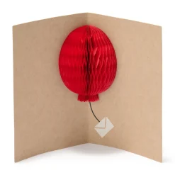 Clearance Muji Carte pop-up en nid d'abeille - Ballon