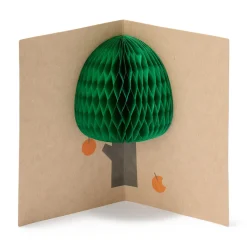 New Muji Carte pop-up en nid d'abeille - Arbre fruitier