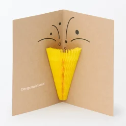 Discount Muji Carte pop‐up en papier alvéolé ‐ Cotillon