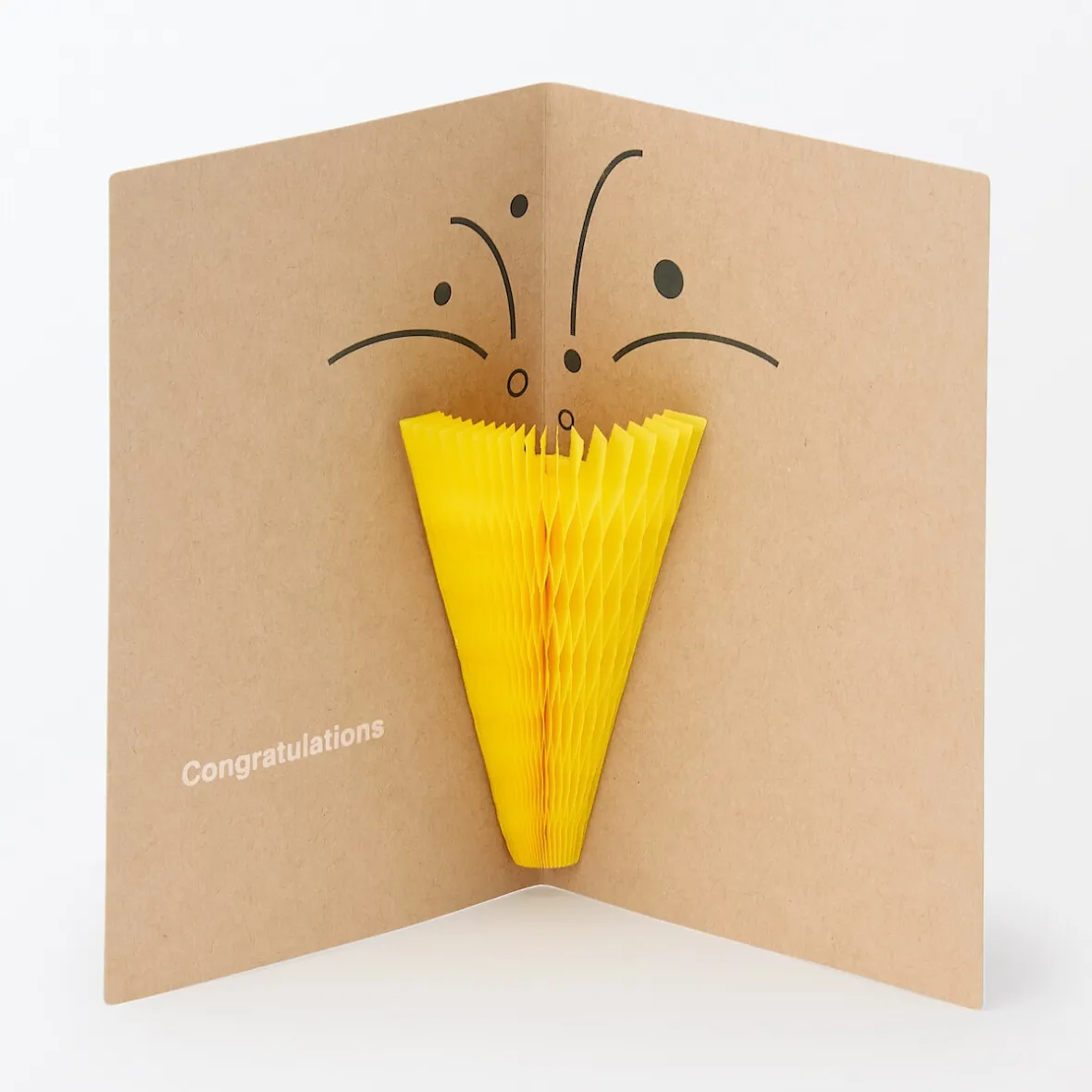 Discount Muji Carte pop‐up en papier alvéolé ‐ Cotillon